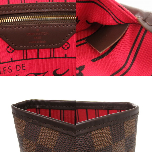 LOUIS VUITTON Brown Damier Neverfull MM Tote Bag - Picture 10 of 10
